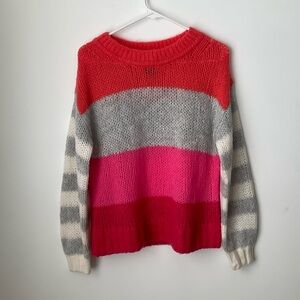 GAP pullover Red and Pink Striped Women's Sweater size XS